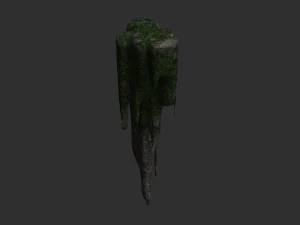 Paquete de roca cueva 1 - Musgo 2 Modelo 3D