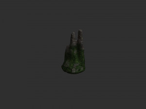 Cave Rock Pack 1 - Moss 2 Modelo 3D