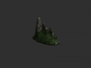 Cave Rock Pack 1 - Moss 2 Modelo 3D