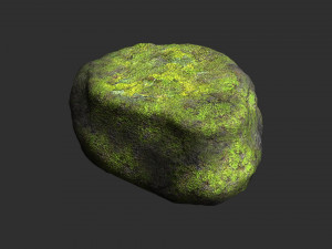 Short Flat Rocks - Moss 1 Modelo 3D