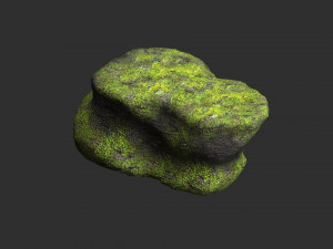 Short Flat Rocks - Moss 1 Modelo 3D