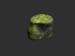Short Flat Rocks - Moss 1 Modelo 3D