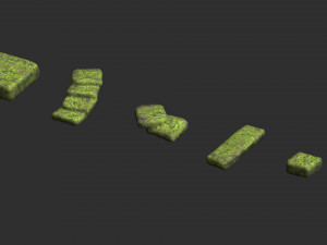 Stone Platforms - Moss 1 3D मॉडल