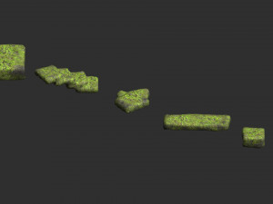 Stone Platforms - Moss 1 3D मॉडल