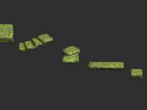 Stone Platforms - Moss 1 3D मॉडल