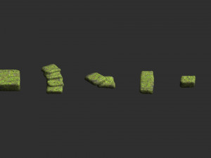 Stone Platforms - Moss 1 3D मॉडल