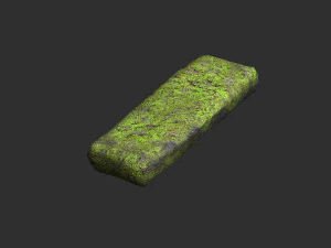 Steinplattformen &ndash; Moos 1 3D Modell