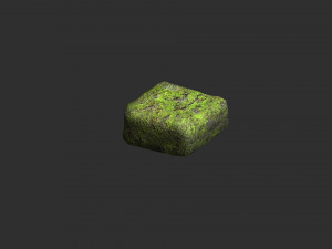 Stone Platforms - Moss 1 3D मॉडल