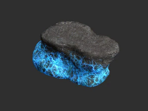 Rocas planas cortas - Energ&iacute;a Modelo 3D