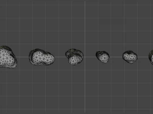 Rocas planas cortas - Energ&iacute;a Modelo 3D