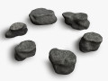 Short Flat Rocks - Cave 3D 모델