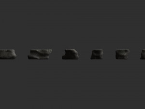 Short Flat Rocks - Cave 3D 모델