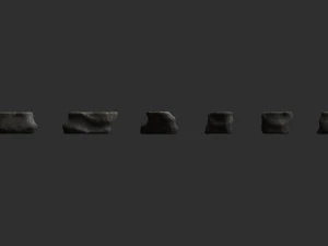 Short Flat Rocks - Cave 3D Model