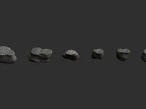 Short Flat Rocks - Cave 3D Model