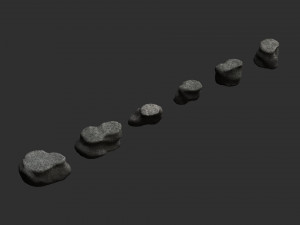Short Flat Rocks - Cave 3D 모델