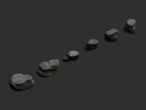 Short Flat Rocks - Cave 3D Model