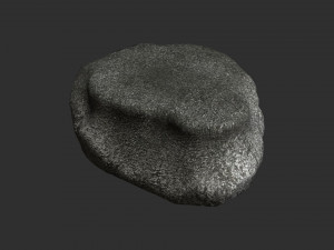 Short Flat Rocks - Rough 1 Modelo 3D