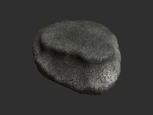 Short Flat Rocks - Rough 1 3D Model