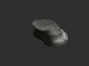Short Flat Rocks - Rough 1 Modelo 3D
