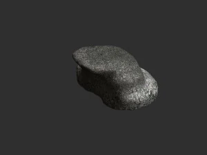 Short Flat Rocks - Rough 1 3D Model