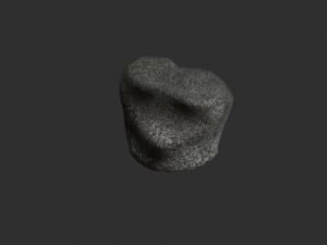 Short Flat Rocks - Rough 1 Modelo 3D