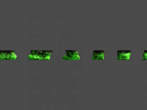 Rocce piatte corte - Tossiche Modello 3D