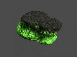 Rocce piatte corte - Tossiche Modello 3D