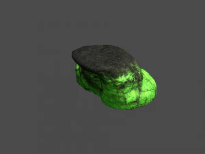 Rocce piatte corte - Tossiche Modello 3D