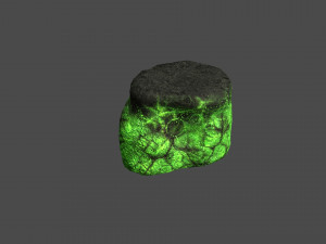 Short Flat Rocks - Toxic Model 3D