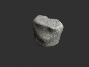Short Flat Rocks - White 3D Модель