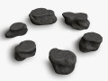 Short Flat Rocks - Rough 2 3D 모델