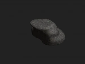 Rocas planas cortas - &Aacute;spero 2 Modelo 3D
