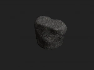 Rocas planas cortas - &Aacute;spero 2 Modelo 3D