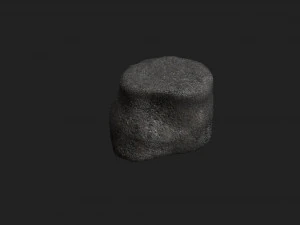 Rocas planas cortas - &Aacute;spero 2 Modelo 3D