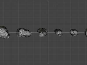 Short Flat Rocks - Rough 2 Modelo 3D