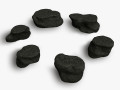 Short Flat Rocks - Cave 2 3D 모델