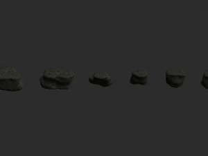 Short Flat Rocks - Cave 2 3D Model