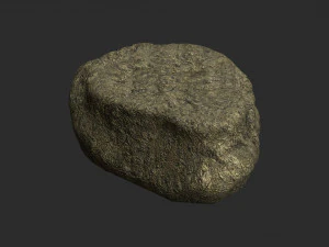 Короткі плоскі скелі - бруд 3D Модель