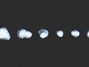 Short Flat Rocks - Ice Modelo 3D