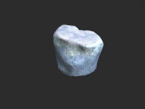 Short Flat Rocks - Ice 3D Model