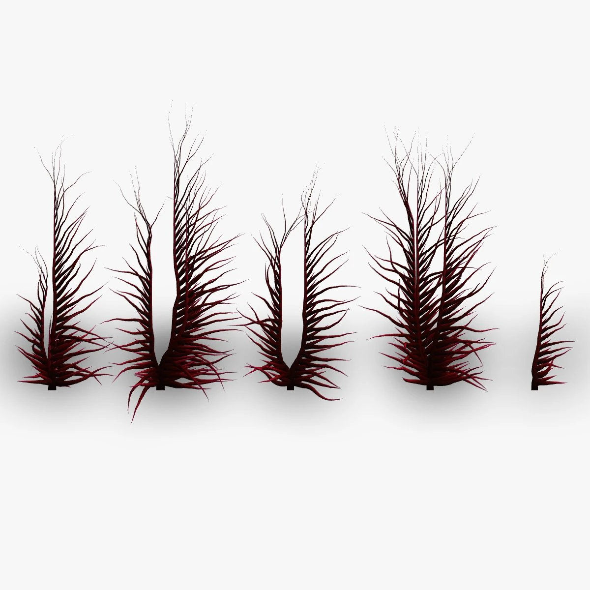 Thorny Tendrils 3D Model .c4d .max .obj .3ds .fbx .stl .blend 