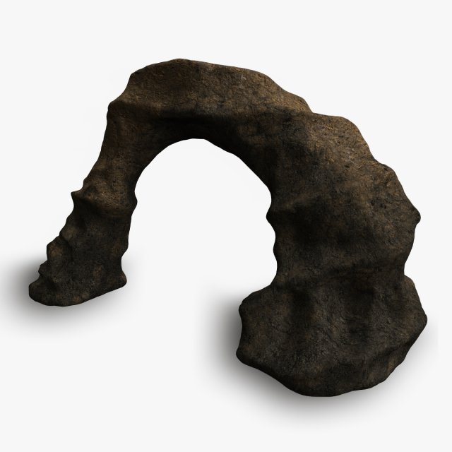 Small Arch - Dirt 2 3D Model .c4d .max .obj .3ds .fbx .stl .blend 