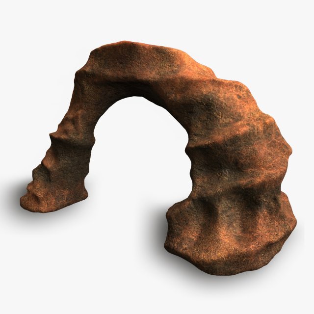 Small Arch - Red Dust 3D Model .c4d .max .obj .3ds .fbx .stl .blend 