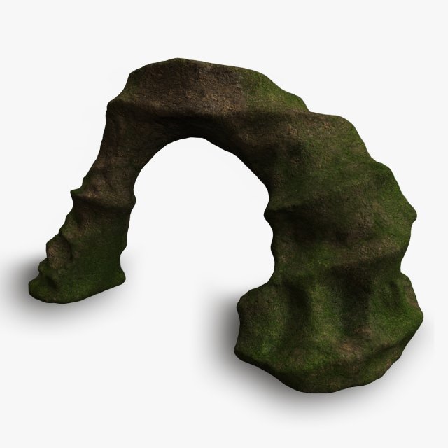 Small Arch - Moss 1 3Dモデル .c4d .max .obj .3ds .fbx .stl .blend 