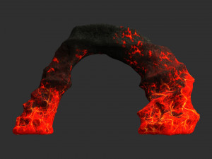 Small Arch - Lava 3D Model