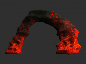 Small Arch - Lava 3D Model