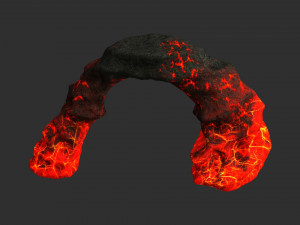 Small Arch - Lava 3D Model
