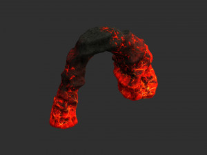 Small Arch - Lava 3D Model