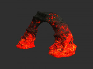 Small Arch - Lava 3D Model