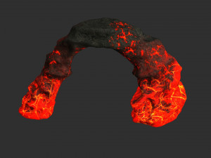 Small Arch - Lava 3D Model